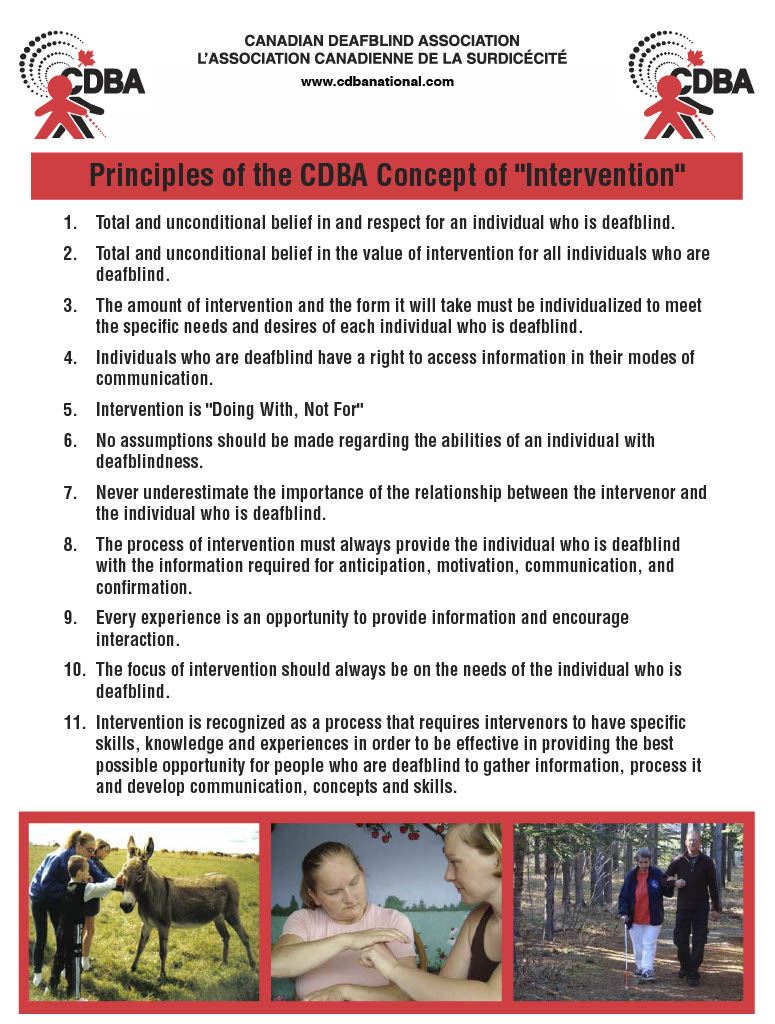 Principles of the CDBA Concept of Intervention Poster